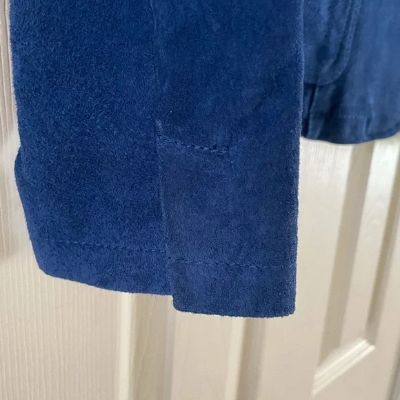 Chadwicks Blue Suede Blazer- Sz 6 - Picture 3 of 8